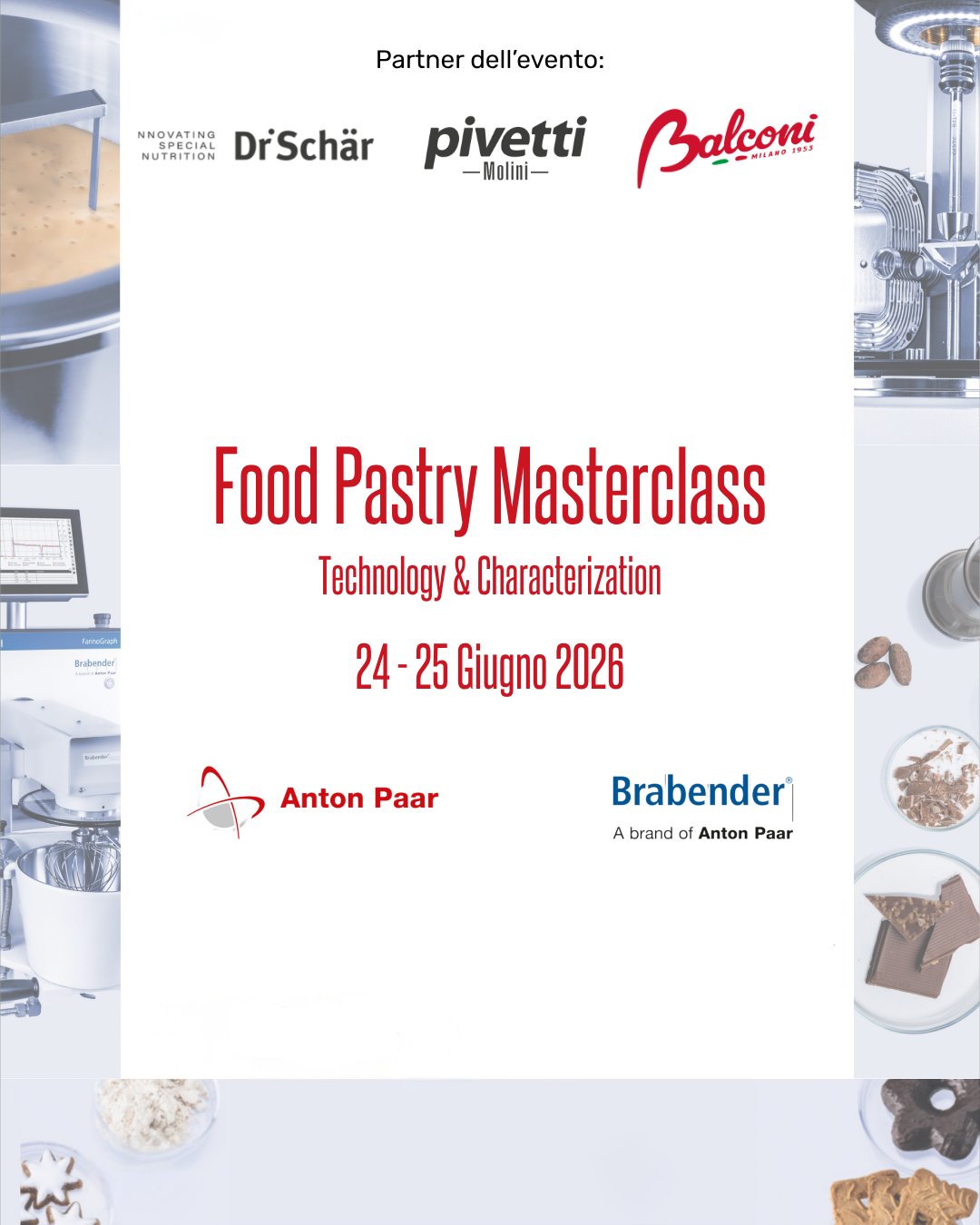 Food Pastry Masterclass: 24-25 Giugno 2026 - Molini Pivetti